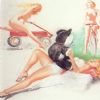 While I was looking for a relevant pinup photo to match my post, like this one http://www.thepinupfiles.com/images/elv-0001.jpg I stummbled across some bizarre pictures that I felt compelled to post.  Like the one featured.  What is happening there?  It's like a grown up no nippled little girl fetish or something.  And then there's this, http://www.thepinupfiles.com/images/donrust002LG.jpg is this grown woman tucking in her doll for beddy time? Or, more disturbingly, is she she peeling back the covers to join him?  He looks a little scared. And then there's http://www.thepinupfiles.com/images/kbsRUST004lg.jpg now, it's hard to make cuddling the heads of dead animals sexy, but amazingly she pulls it off.  And last but not least we have this surreal image here http://www.thepinupfiles.com/images/Randall-LG-04.jpg I was trying to find a picture of a girl working behind a counter, but all I could find were receptionists and teachers, image that.  And yeah, space chics.